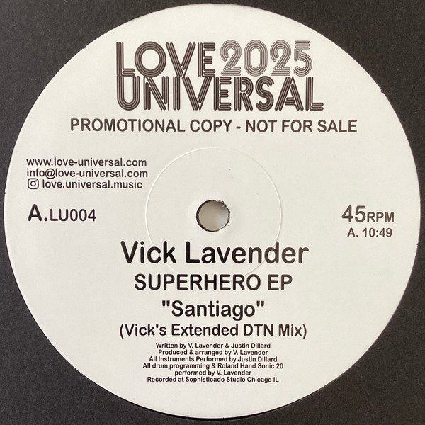 Vick Lavender - Superhero EP | Love Universal (LU004) - 2 Vick Lavender - Superhero EP | Love Universal (LU004) - 2