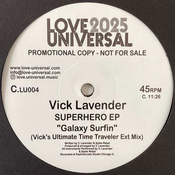Vick Lavender - Superhero EP | Love Universal (LU004) - 4 Vick Lavender - Superhero EP | Love Universal (LU004) - 4