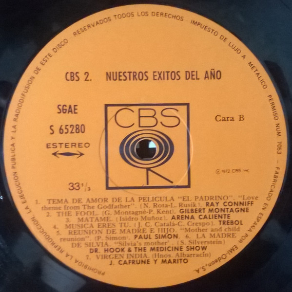 Various - CBS 2. Nuestros Exitos Del Año | CBS (S 65280) - 4 Various - CBS 2. Nuestros Exitos Del Año | CBS (S 65280) - 4
