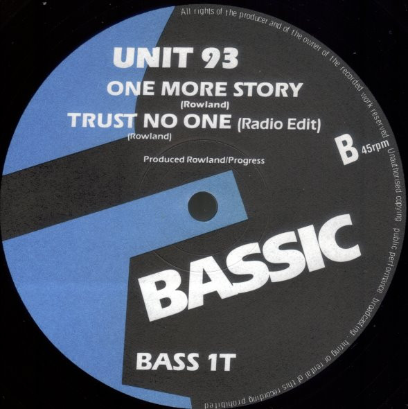 Unit 93 - Trust No One | Bassic (BASS 1T) - 4 Unit 93 - Trust No One | Bassic (BASS 1T) - 4