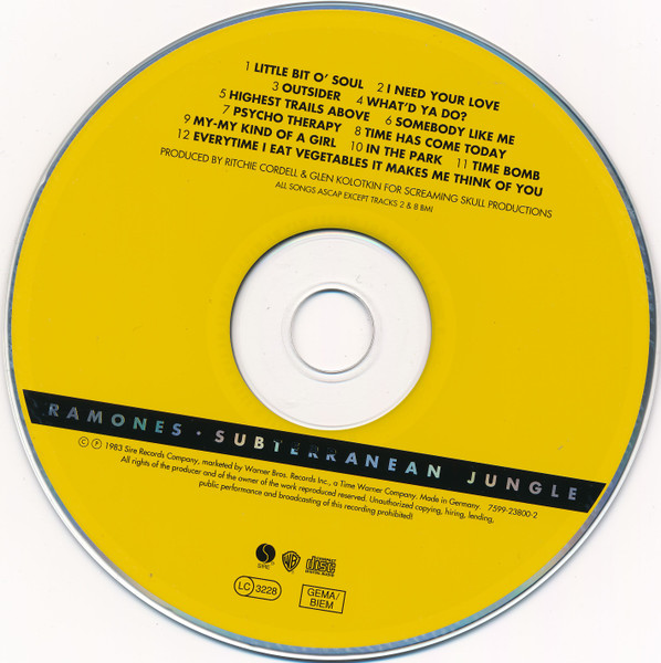Ramones - Subterranean Jungle | Sire (7599-23800-2) - 3