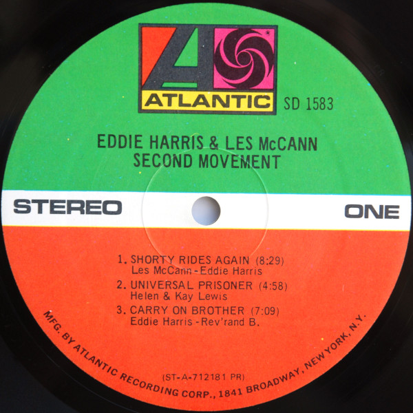 Eddie Harris & Les McCann - Second Movement | Atlantic (SD 1583) - 3 Eddie Harris & Les McCann - Second Movement | Atlantic (SD 1583) - 3