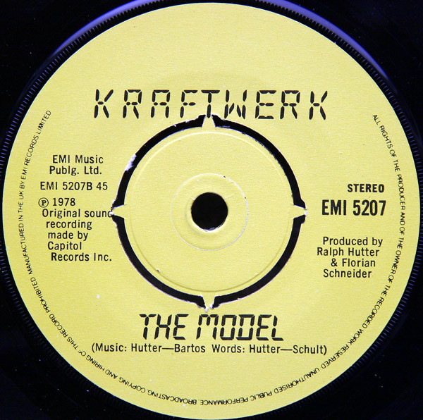 Kraftwerk - The Model / Computer Love | EMI (EMI 5207) - 3