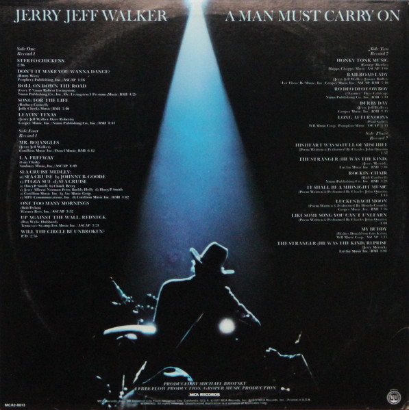 Jerry Jeff Walker - A Man Must Carry On | MCA Records (MCA2-8013) - 3