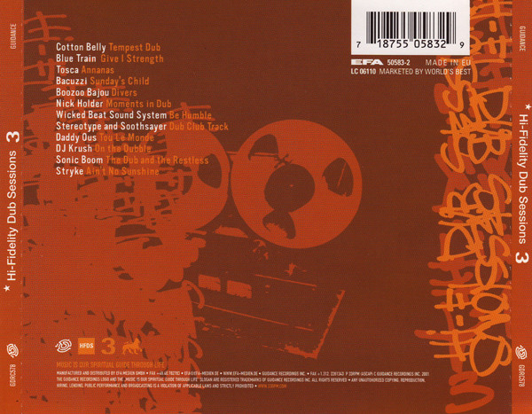 Various - Hi-Fidelity Dub Sessions - Volume Three | Guidance Recordings (GDRC 578) - 2 Various - Hi-Fidelity Dub Sessions - Volume Three | Guidance Recordings (GDRC 578) - 2