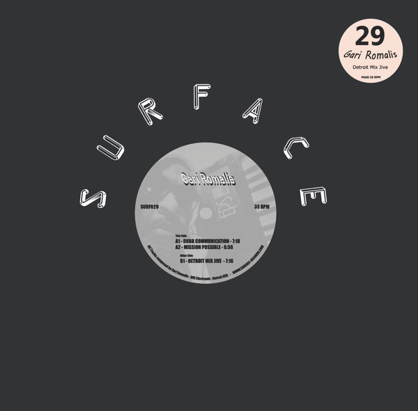 Gari Romalis - Detroit Mix Jive Ep | Surface Records France (SURF029) - main Gari Romalis - Detroit Mix Jive Ep | Surface Records France (SURF029) - main