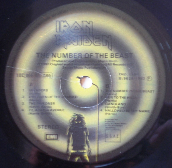 Iron Maiden - The Number Of The Beast = El Número De La Bestia | EMI (10C 066-007.608) - 2