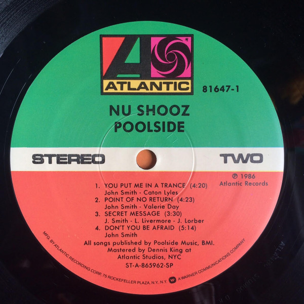 Nu Shooz - Poolside | Atlantic (81647-1) - 4