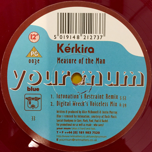 Kerkira - Measure Of The Man | Your Mum (PG 003) - 2