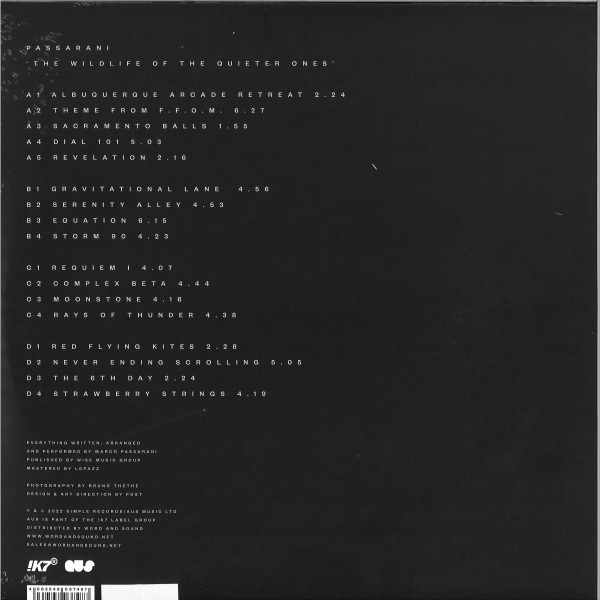 Marco Passarani - The Wildlife Of The Quieter Ones | Aus Music (AUSLP015) - main