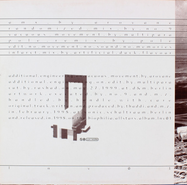 No Movement No Sound No Memories - Removed | Lux Nigra (LNV03) - 2