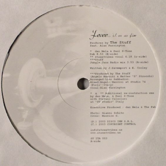 The Stuff Feat. Alan Farrington - Fever (I'm So Five) | Streetvibes Recordings (SV-ITA 003)