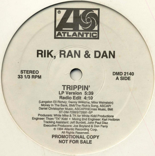 Rik, Ran & Dan - Trippin' | Atlantic (DMD 2140)