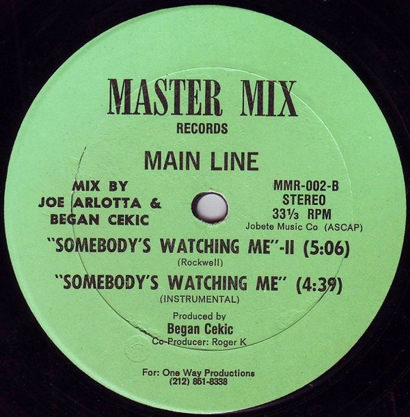 Main Line - Somebody's Watching Me | Master Mix Records (MMR 002) - 2 Main Line - Somebody's Watching Me | Master Mix Records (MMR 002) - 2