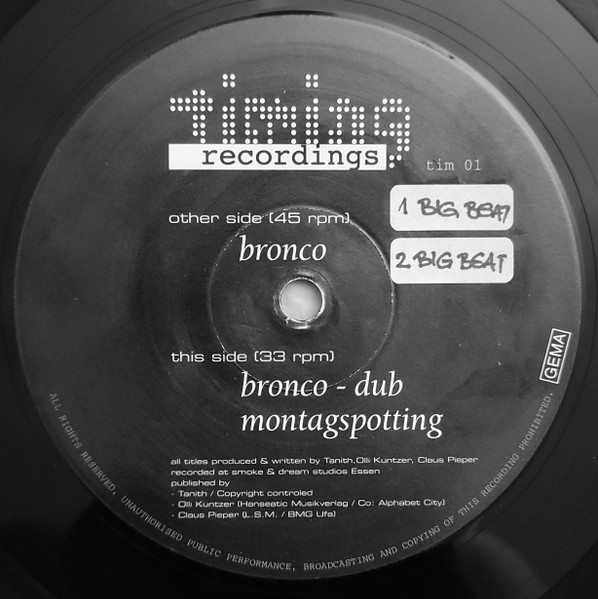 Tanith - Bronco | Timing Recordings (tim 01) - 4 Tanith - Bronco | Timing Recordings (tim 01) - 4
