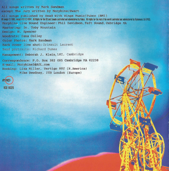 Morphine - Yes | Rykodisc (RCD 10320) - 4