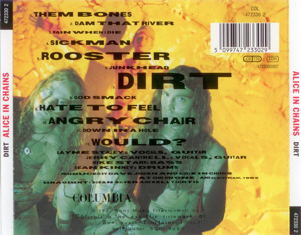 Alice In Chains - Dirt | Columbia (COL 472330 2) - 2