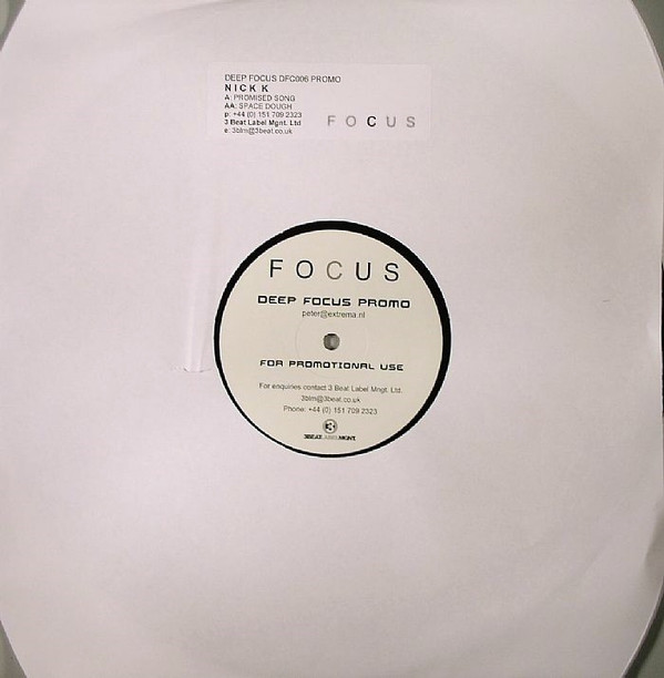 Nick K - Promised Song / Space Dough | Deep Focus (DFC 006)