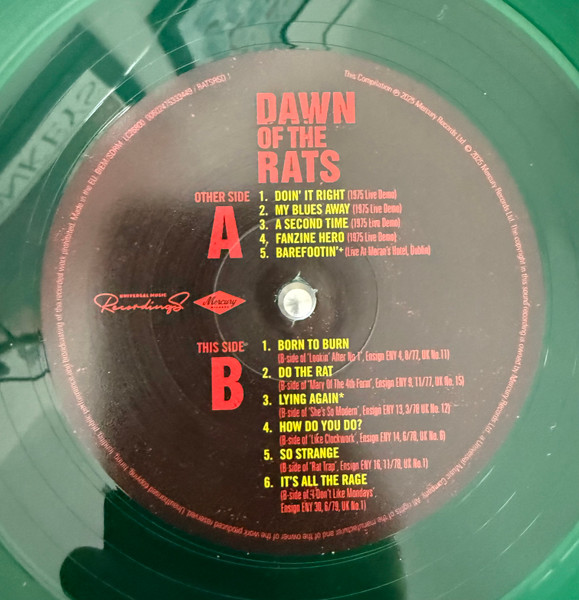 The Boomtown Rats - The Boomtown Rats in 'Dawn Of The Rats' (Demos, B-Sides And Live 1975-1979) | Universal Music Recordings (RATSRSD 1) - 3 The Boomtown Rats - The Boomtown Rats in 'Dawn Of The Rats' (Demos, B-Sides And Live 1975-1979) | Universal Music Recordings (RATSRSD 1) - 3