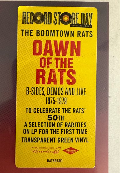 The Boomtown Rats - The Boomtown Rats in 'Dawn Of The Rats' (Demos, B-Sides And Live 1975-1979) | Universal Music Recordings (RATSRSD 1) - 4 The Boomtown Rats - The Boomtown Rats in 'Dawn Of The Rats' (Demos, B-Sides And Live 1975-1979) | Universal Music Recordings (RATSRSD 1) - 4