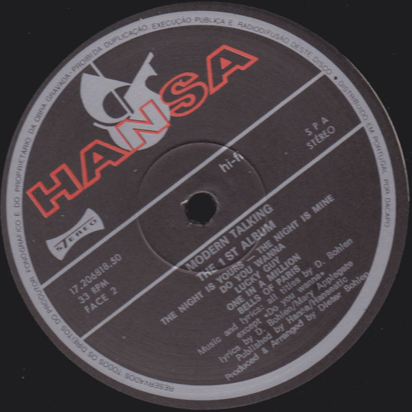 Modern Talking - The 1st Album | Hansa (17.206818.50) - 4