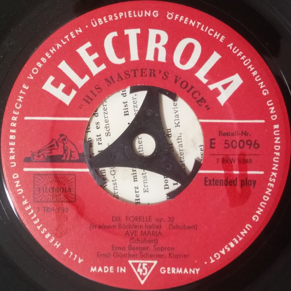 Willst Du Dein Herz Mir Schenken / Bist Du Bei Mir / Die Forelle Op. 32 / Ave Maria