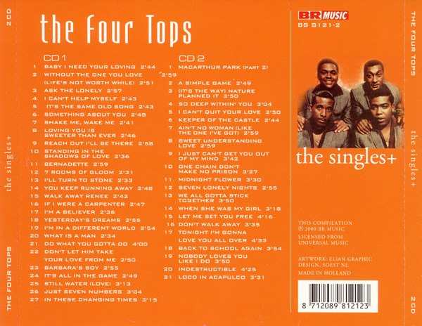 Four Tops - The Singles+ | BR Music (BS 8121-2) - 2 Four Tops - The Singles+ | BR Music (BS 8121-2) - 2