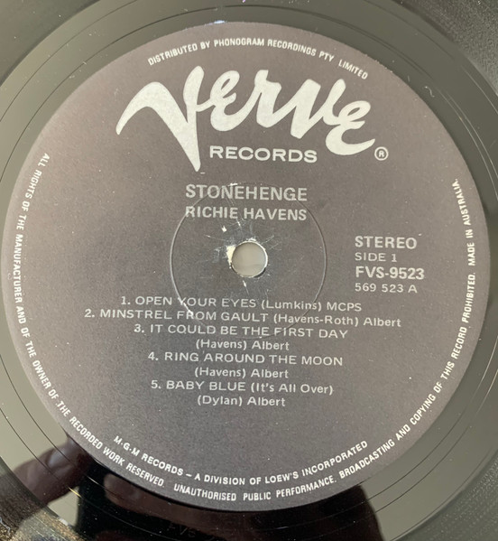 Richie Havens - Stonehenge | Verve Forecast (FVS 9523) - 3