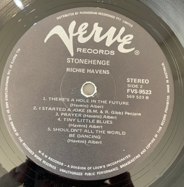 Richie Havens - Stonehenge | Verve Forecast (FVS 9523) - 4
