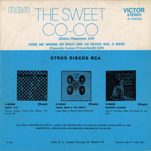 The Sweet - Co-Co | RCA Victor (3-10633) - 2 The Sweet - Co-Co | RCA Victor (3-10633) - 2