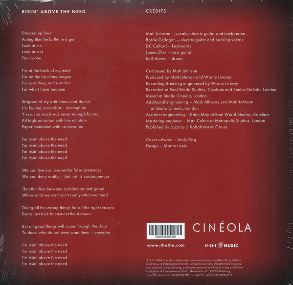 The The - Risin' Above The Need / Where Do We Go When We Die? | Cinéola (0220336EMU) - 2 The The - Risin' Above The Need / Where Do We Go When We Die? | Cinéola (0220336EMU) - 2