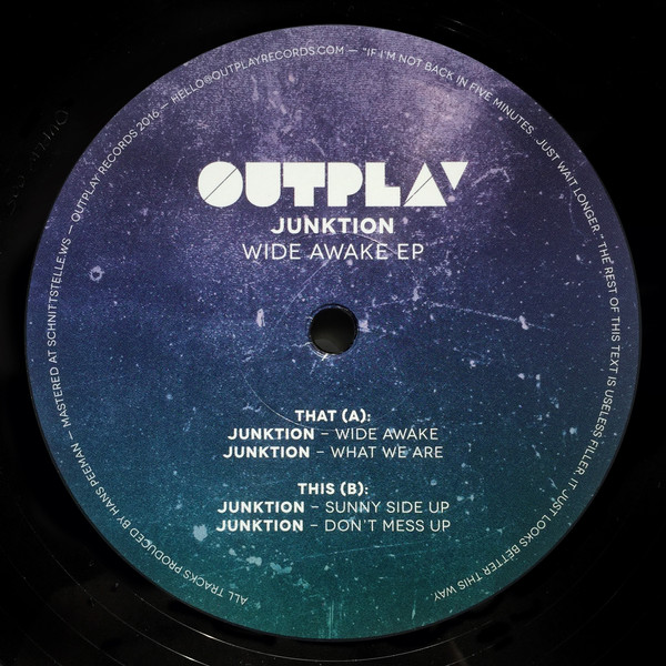 Junktion - Wide Awake EP | OUTPLAY (OUPLW005)