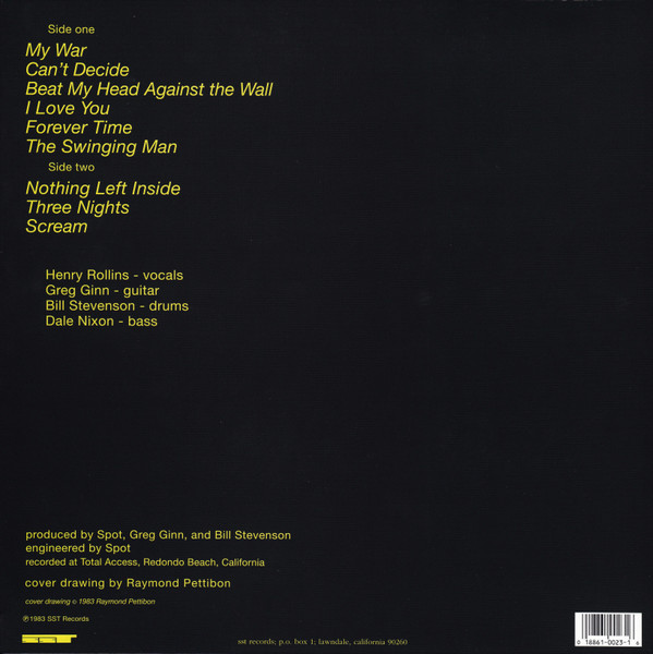 Black Flag - My War | SST Records (SST 023) - 2