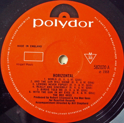 Bee Gees - Horizontal | Polydor (582 020) - 3 Bee Gees - Horizontal | Polydor (582 020) - 3