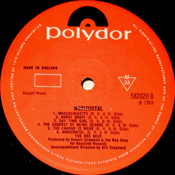 Bee Gees - Horizontal | Polydor (582 020) - 4 Bee Gees - Horizontal | Polydor (582 020) - 4