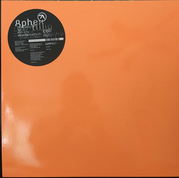 Aphex Twin - Collapse EP | Warp Records (WAP423) - 3