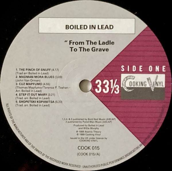 Boiled In Lead - From The Ladle To The Grave | Cooking Vinyl (COOK 015) - 3 Boiled In Lead - From The Ladle To The Grave | Cooking Vinyl (COOK 015) - 3