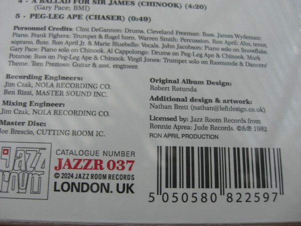 Ron Aprea - Positive Energy Volume 1 | Jazz Room Records (JAZZR 037) - 3 Ron Aprea - Positive Energy Volume 1 | Jazz Room Records (JAZZR 037) - 3