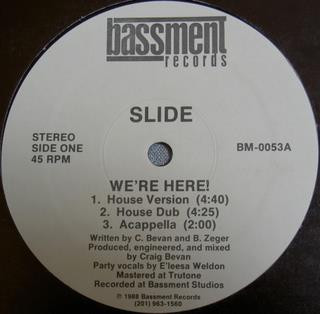 Slide - We're Here! | Bassment Records (BM-0053)