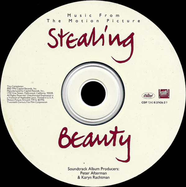 Various - Stealing Beauty (Music From The Motion Picture) | Capitol Records (CDP 7243 8 37436 2 9) - 3 Various - Stealing Beauty (Music From The Motion Picture) | Capitol Records (CDP 7243 8 37436 2 9) - 3