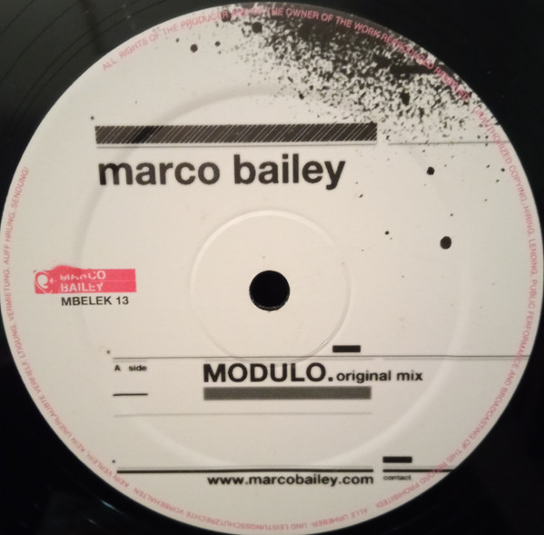 Marco Bailey - Outbreak E.P. | MB Elektronics (MBELEK013) - 3