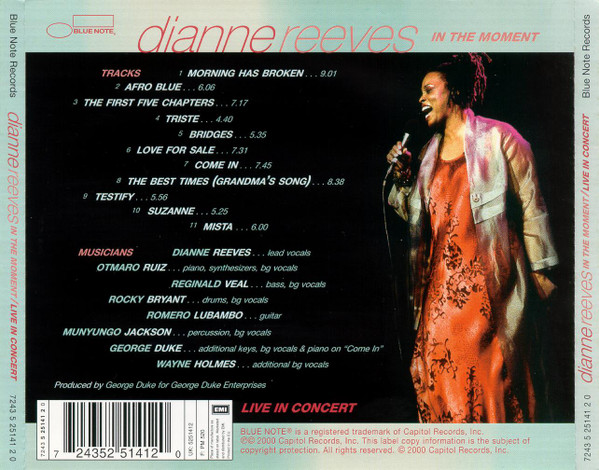Dianne Reeves - In The Moment / Live In Concert | Blue Note (7243 5 25141 2 0) - 2