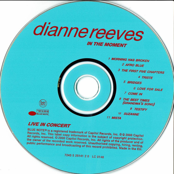 Dianne Reeves - In The Moment / Live In Concert | Blue Note (7243 5 25141 2 0) - 4