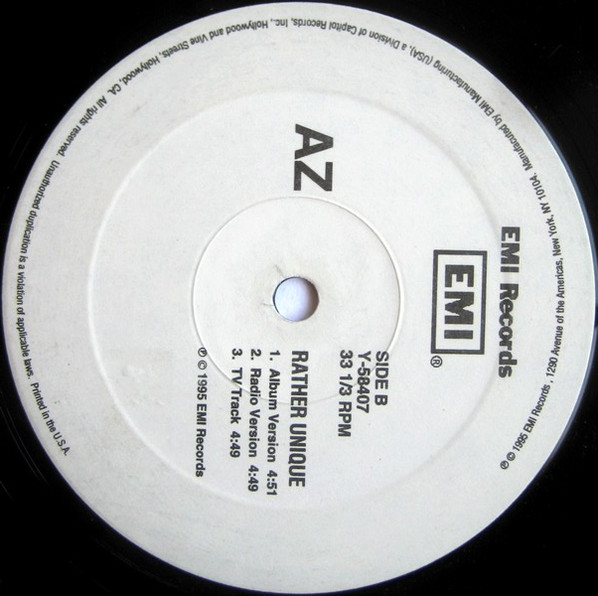 AZ - Sugar Hill / Rather Unique | EMI (Y-58407) - 3
