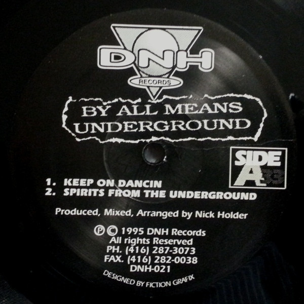 Nick Holder - By All Means Underground | DNH Records (DNH-021)