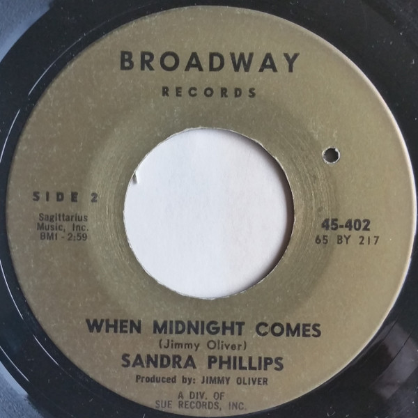 Sandra Phillips - You Succeeded / When Midnight Comes | Broadway (45-402) - 2