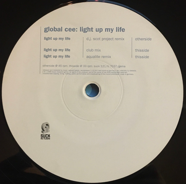 Global Cee - Light Up My Life | Suck Me Plasma (SUCK 121-12) - 4