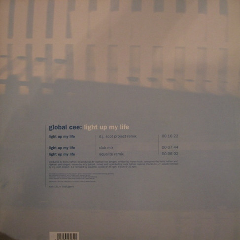 Global Cee - Light Up My Life | Suck Me Plasma (SUCK 121-12) - 2