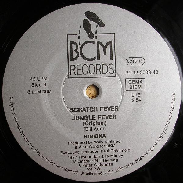 Kinkina - Jungle Fever (1987 Megamixes) | BCM Records (B.C. 12-2038-40) - 4