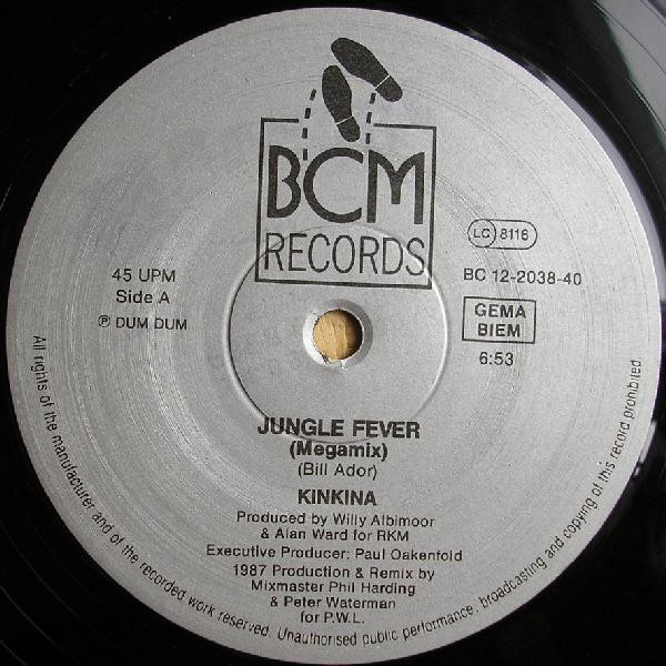 Kinkina - Jungle Fever (1987 Megamixes) | BCM Records (B.C. 12-2038-40) - 3